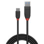 LINDY Câble USB 3.2 Type A vers C, 10Gbit s,  Black Line, 0.5m