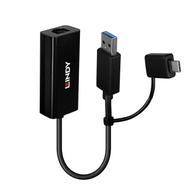 LINDY Convertisseur USB 3.2 Gen 1 vers Ethernet Gigabit