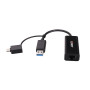 LINDY Convertisseur USB 3.2 Gen 1 vers Ethernet Gigabit