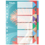 Intercalaire PP A4 6 Tabs COLOUR'BREEZE Esselte, Mulitcolore