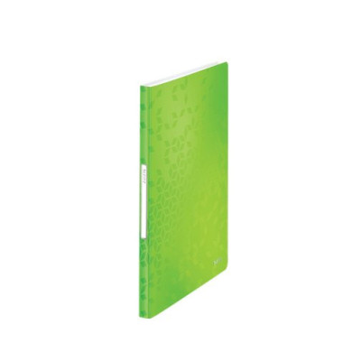 Reliure protege-documents 20 pochette wow leitz , vert