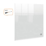 Mini tableau Blanc de bureau ou mural Nobo en acrylique 300x300mm, Transparent