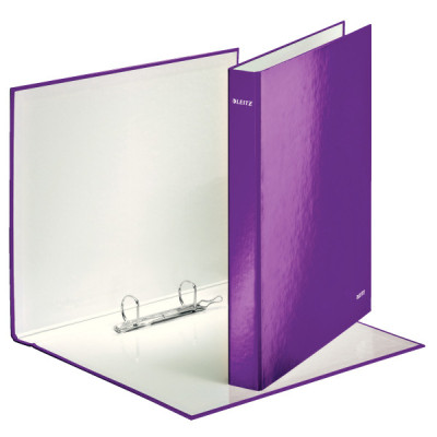 Classeur 2 anneaux plastifie A4 25mm WOW Leitz, Violet