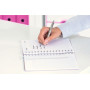 Cahier a5 pp wow leitz, quadrille , violet