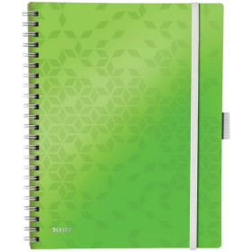 Cahier a4 bemobile wow leitz, ligne, vert