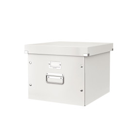 Boite de rangement pour dossiers suspendus click & store wow leitz , blanc