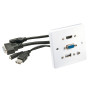 LINDY Prise murale VGA HDMI USB Jack 3,5mm Stéréo