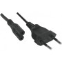 Cordon d'alimentation bipolaire pour PC portable noir - 5,0m