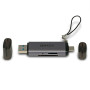 LINDY Lecteur de carte SD   MicroSD USB 3.2 Type C & A