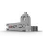 LINDY Bloqueur de port USB C, 4 pièces + clé, Blanc