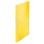 Reliure protege-documents 20 pochette wow leitz , jaune
