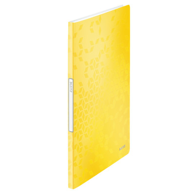 Reliure protege-documents 20 pochette wow leitz , jaune