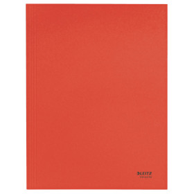 Chemise 3 rabats en carton RE CYCLE Leitz, neutre en CO2, Rouge