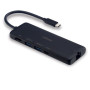 LINDY DST-Mini, Mini Docking Station USB-C pour Laptop avec prise en charge 4k &