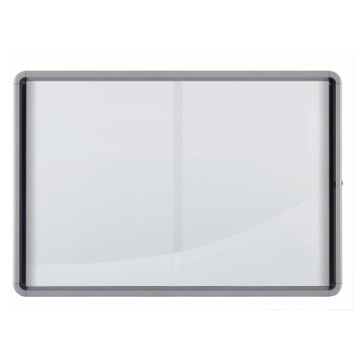 Vitrine d'interieur 12xa4 premium plus nobo, magnetique , blanc