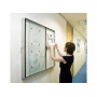 Vitrine d'interieur 12xa4 premium plus nobo, magnetique , blanc