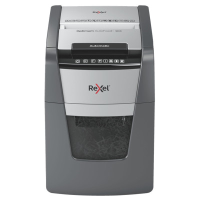 Destructeur de documents automatique 90x optimum rexel auto+, noir