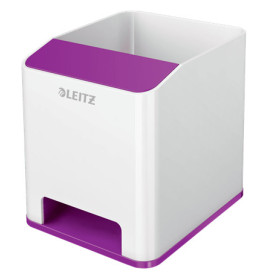 Pot a crayon booster de son dual wow leitz , blanc violet