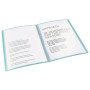 Reliure protege-documents 40 pochette 80 vues colour'breeze esselte, bleu