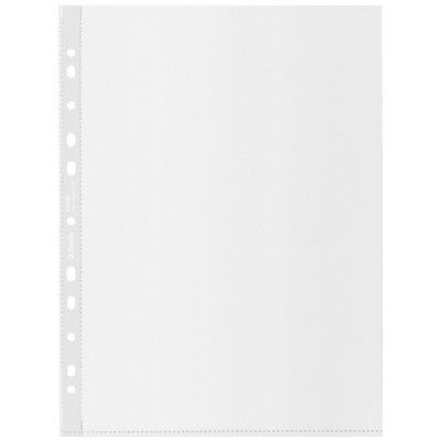 Pochette perforee 100% recyclees, a4 70µ pp, , graine, esselte, boite de 100, tr