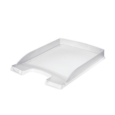 Corbeille a courrier slim leitz plus, transparent