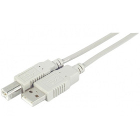 CORDON ECO USB 2.0 A   B GRIS - 5,0 M
