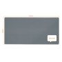 Tableau feutre 2400x1200mm premium plus nobo, gris