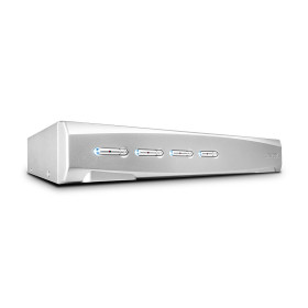 LINDY Switch KVM DisplayPort 1.2, USB 2.0 & audio, 4 ports