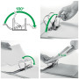 Classeur a levier 180° 50mm, re cyle leitz, noir
