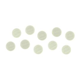Aimants pour tableaux 1.5kg, 38mm, pack de 10, Blanc