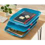 Corbeille a courrier COSY Leitz, Bleu, Lot de 3