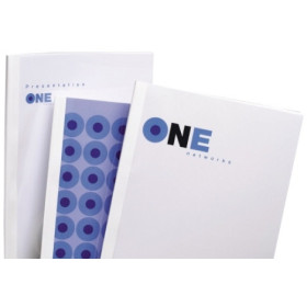 CouVerture thermique A4 1,5mm OPTIMA GBC, Lot 100, Blanc