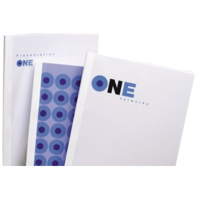 CouVerture thermique A4 1,5mm OPTIMA GBC, Lot 100, Blanc