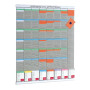 Kit planning hebdomadaire 8 colonnes 54 fentes nobo