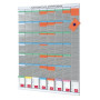 Kit planning hebdomadaire 8 colonnes 54 fentes nobo