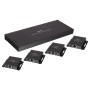 LINDY Kit Extender Splitter 4 Ports HDMI 4K30 & IR avec Loop Out, Cat.6 70m