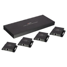 LINDY Kit Extender Splitter 4 Ports HDMI 4K30 & IR avec Loop Out, Cat.6 70m