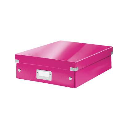 Format moyen avec organiseur, leitz click & store wow leitz, rose