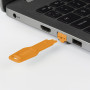 LINDY Verrous de ports RJ45, 10 pièces avec clé, Orange