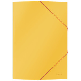 Chemise 3 rabats, A4 carton soft touch COSY Leitz, Jaune