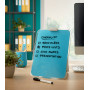 Chevalet de table en verre cosy leitz, bleu
