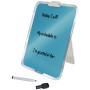 Chevalet de table en verre cosy leitz, bleu