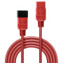 LINDY Rallonge secteur C20 vers C19, rouge, 2m