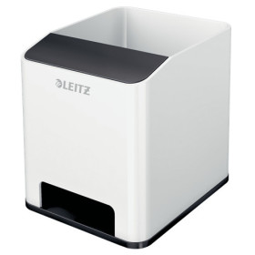 Pot a crayon booster de son dual wow leitz , blanc noir