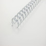 Peigne metallique A4 5mm WIREBIND GBC, Lot 100, Blanc, 5mm (x100)