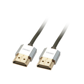 LINDY Câble HDMI Slim, compatible HDMI 2.0 Ultra HD, Ethernet CROMO®, type A A,
