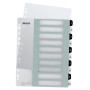 Intercalaire imprimable, pp, extra-large 10 touches, leitz noir blanc