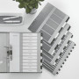Intercalaire imprimable, pp, extra-large 10 touches, leitz noir blanc