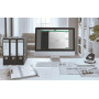 Intercalaire imprimable, pp, extra-large 10 touches, leitz noir blanc