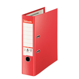 Classeur a levier maxi plus pp 80 mm a4+ vivida esselte, rouge